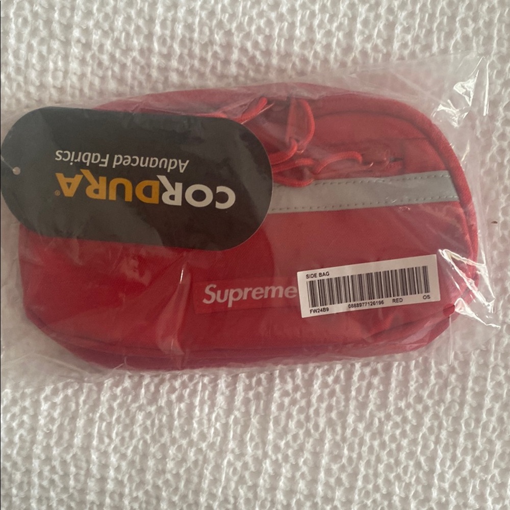 Supreme Red Cordura Side Bag